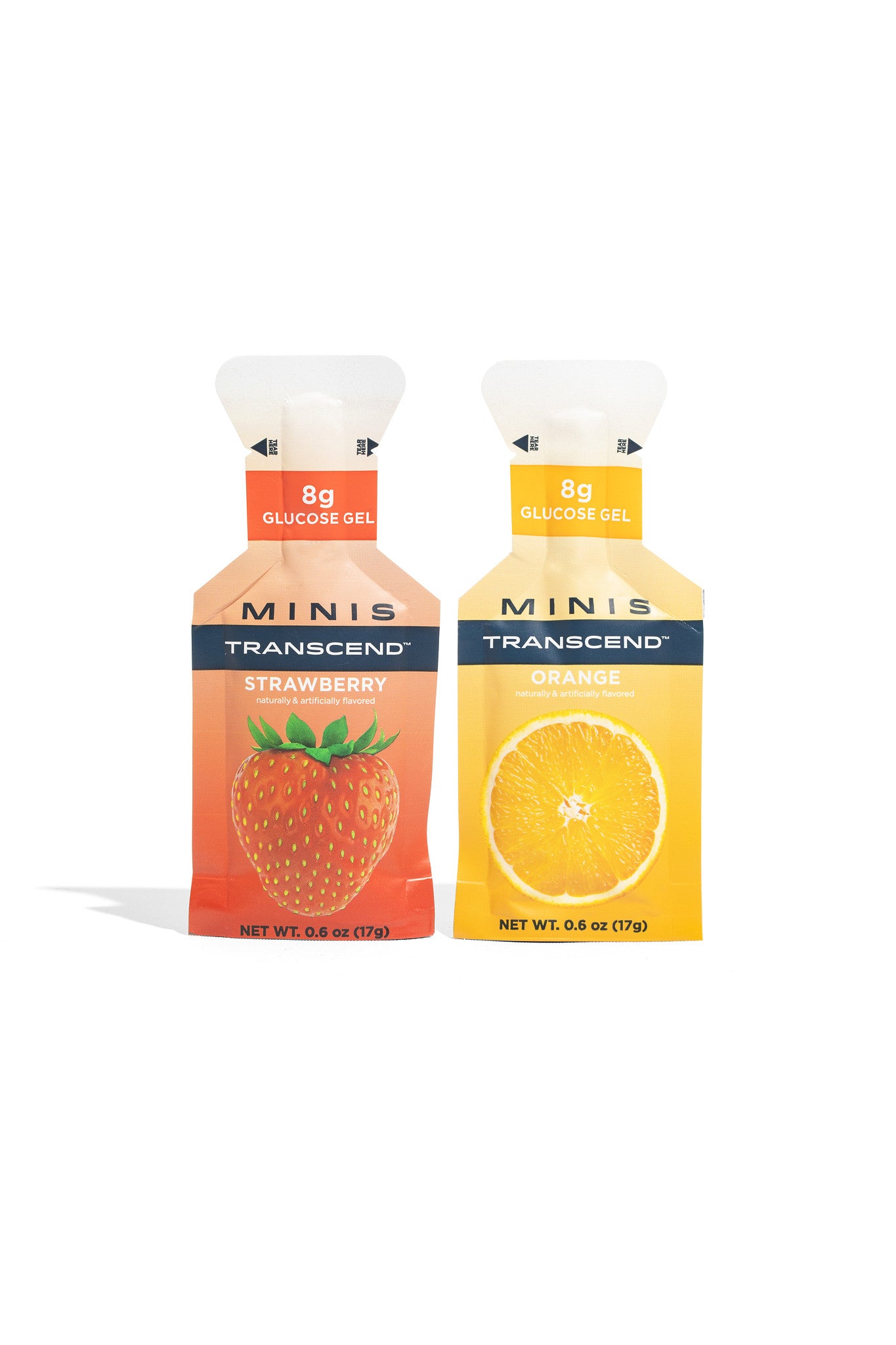 NEW! MINI Strawberry + Orange 8g Glucose Gels